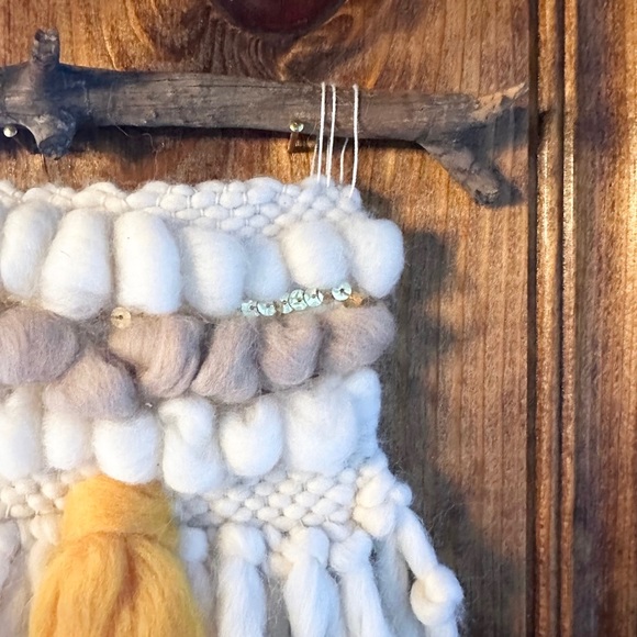 ✨ Original Fiber Arts Weave Wall Art ✨ Spell Boho Style Weaving ✨ - Picture 3 of 5